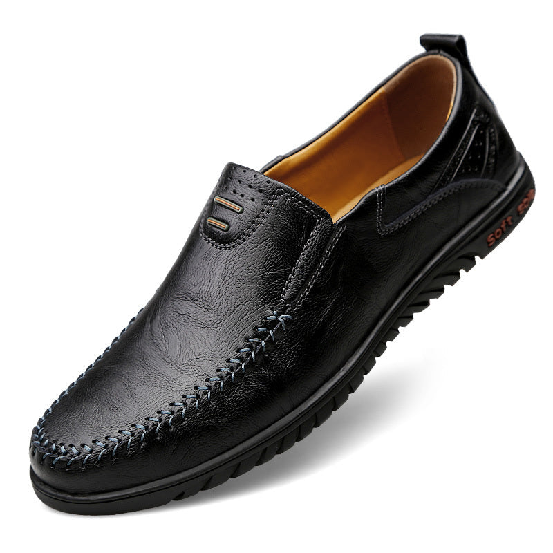 Elegantes mocasines de piel